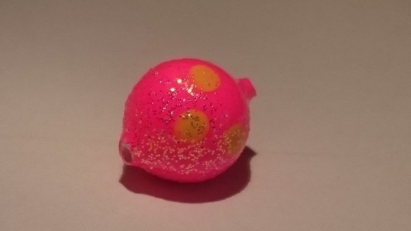 Lil Corky GPCS Glitter Pink Char. Spot Gr. 14 = 6 mm