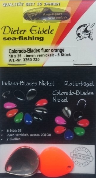 Eisele Colorado-Blades fluor orange 18x25 mm