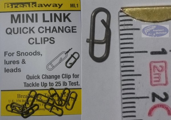 Breakaway Mini Link Quick Change Clips 10 Stück