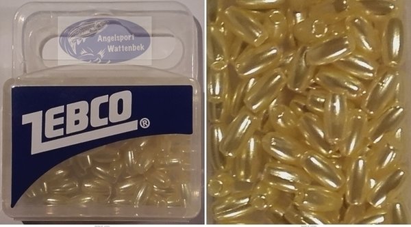 Zebco Rice Beads Perlmuttperlen-perlmutt-gelb