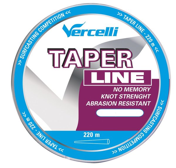Vercelli Taper Line Brandungsschnur 220m / 0,20mm - 0,57mm / 5,92kg