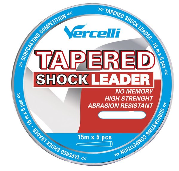 Vercelli Taper Shock Leader Clear / 5x15m / 0,16mm -0,57mm